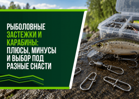 Рыболовные застежки и карабины: плюсы, минусы и выбор под разные снасти