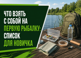 Что взять с собой на первую рыбалку: список для новичка