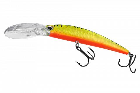Фото воблер kyoda pelipper minnow-110f, длина 110 мм, вес 16,5  гр, цвет p2284 заглубление 0- 3 м.