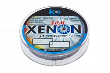 Фото леска kyoda xenon 3d, d - 0,181 мм, длина 30 м, разрывная нагрузка 3,45 кг (10 шт/упак)