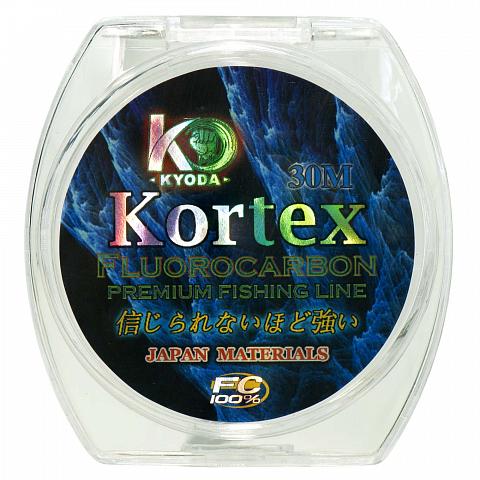 Фото kortex флюорокарбон d-0,10 мм, l-30 м, разрывная нагрузка 1,15 кг (6 шт/упак)