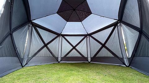 Фото шатер туристический kyoda 6 сторон, р.342*342*226см, плотн190т, 210d, столб воды 3000мм, вес 12,5 кг