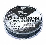 Фото megastrong , d-0,16 мм, l-130 м, цвет черный, разрывная нагрузка 14,0 кг