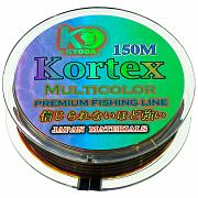Фото kortex multycolor d-0,28 мм, l-150 м,  разноцветная, разрывная нагрузка 7,68 кг (6 шт/упак)