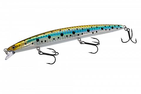 Фото воблер kyoda blade minnow-144f, длина 144 мм, вес 19 гр, цвет p693 заглубление 0.4 - 0.8 м.