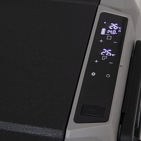 Фото автохолодильник kyoda t36wh, двухкамерный, объем 36 л, вес 15,5 кг