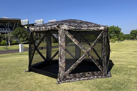 Фото шатер туристический kyoda 6 сторон, р.360*360*238см, плотн190т, 210d, цвет кмф