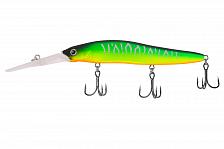 Фото воблер kyoda deep stun minnow-110f, длина 11,0 см, вес 16,0 гр, заглубление до 4,0 м, цвет p339-4