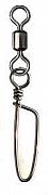 Фото вертлюг с карабином rolling swivel with coastlock snap, цвет black nikel, размер 7 (100шт.)