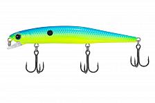 Фото воблер kyoda amfibia minnow 110f, длина 11,0 см, вес 11 гр, заглубление 0,3-0,6 м. цвет p1858