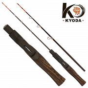 Фото удочка зимняя "kyoda"  dk1812cf-2 штекерная, углепластик, деревянная ручка, 50см