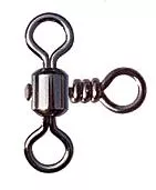 Фото вертлюг тройной 90 град. cross-line crane swivel, цвет black nikel, размер 5, (50шт.)