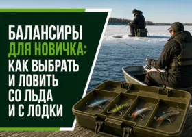 Балансиры для новичка: как выбрать и ловить со льда и с лодки
